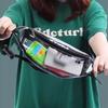 Zipper Transparent Waist Bag Water-Sprinkling Festival Clear Crossbody Bag PVC Chest Bag  Girls