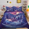 Christmas Gift 3D Printed Polyester Pillowcase Quilt Cover Two Or Three-Piece Set Is Available