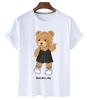 T-shirt Divertente con Stampa Orso Donna Moda Cartone Animato Harajuku Casual T-shirt Femminile Estiva Manica Corta Top T-shirt Unisex Maglietta Unisex