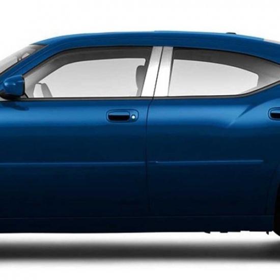 US For Dodge Charger 2011-2021 Chrome Pillar Posts Set Door Trim Piano Cover Kit