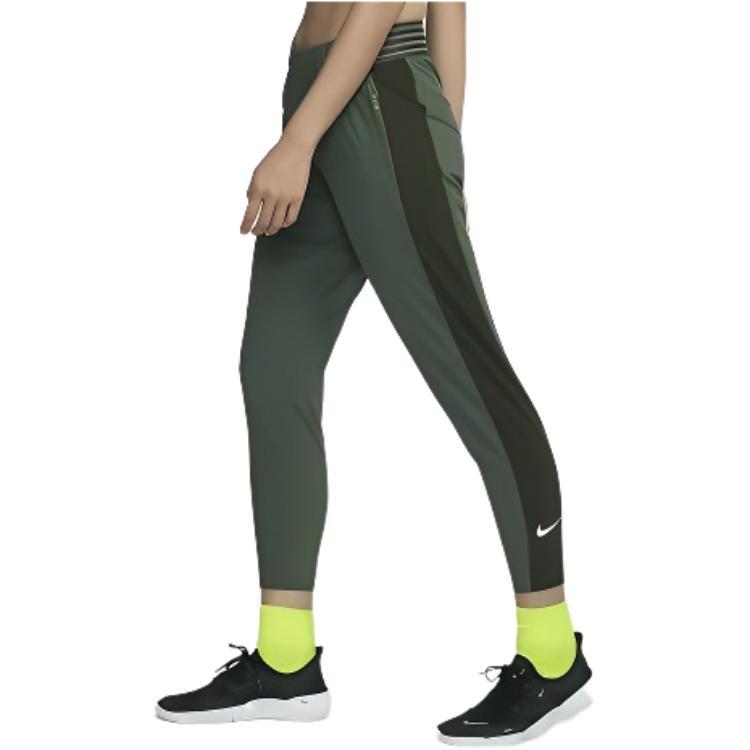 Nike Knitted Sweatpants Women's Green Moderate Skinny Pants BV2899-326