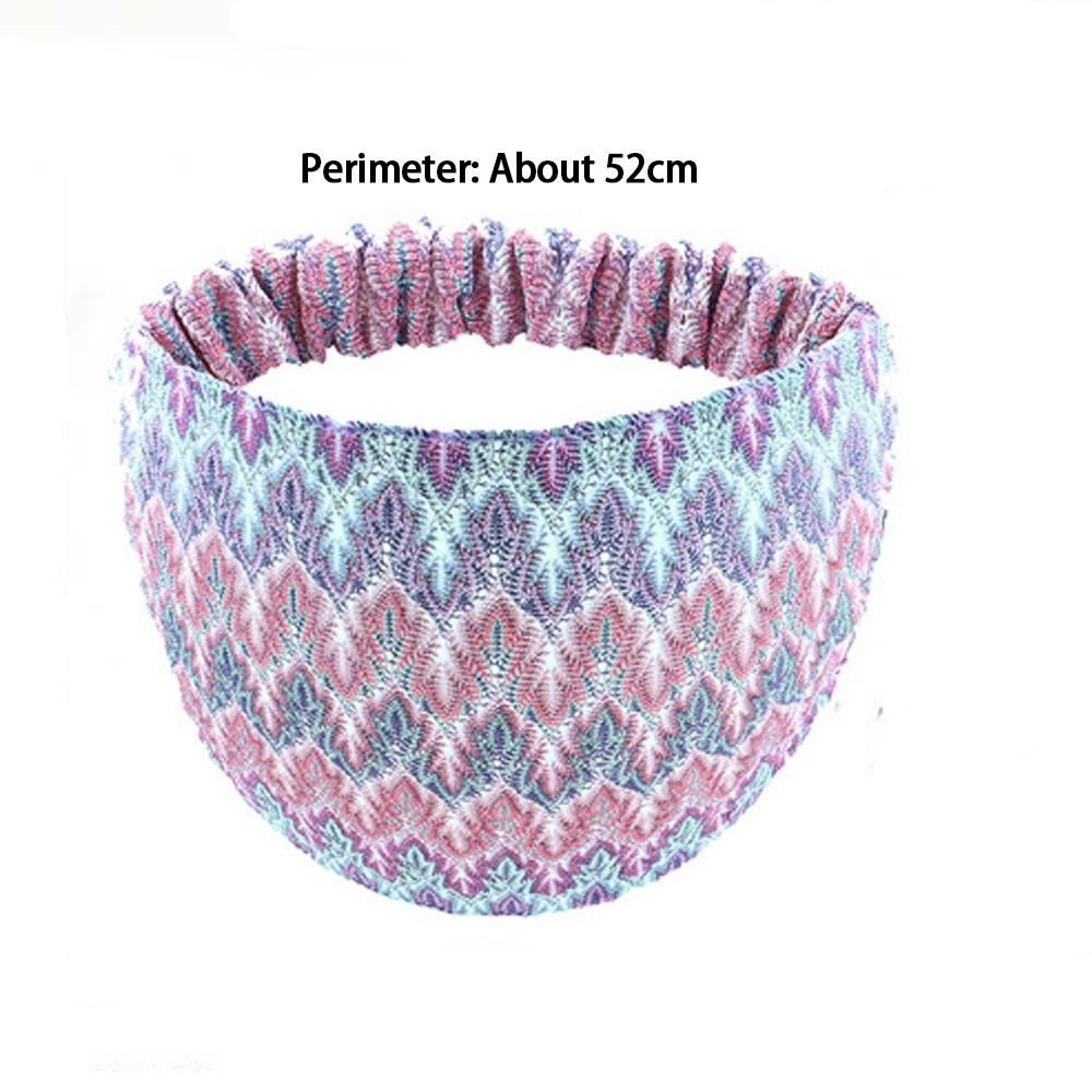 Fashion Wide Hairbands Ethnic Style Thin Headbands Breathable Stretchable Headwear Hair Accessories