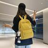 Schoolbag Trend Solid Color School Bag Campus Elementary School Students Junior High School Students Fashion Commuter Versatile Large Capacity Travel