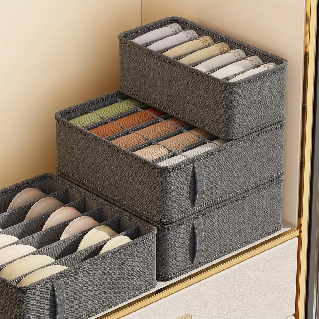 1PC Grids Cation PP Sock Bra Pants Simplicity Organizers Of Cabinets And Drawers Home Sorting Boxes Storage Organizer Box