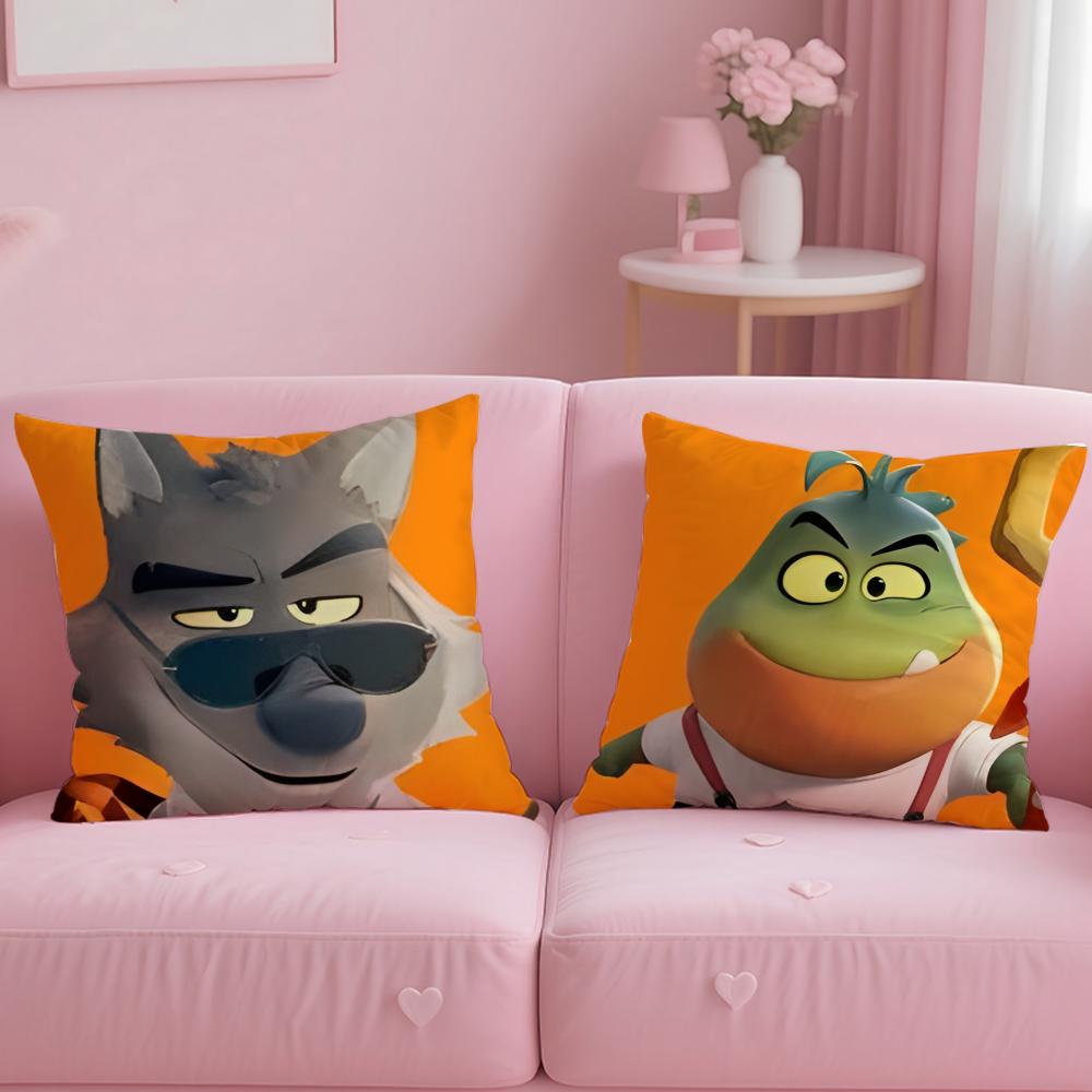 Popolare film d'animazione I Cattivi Federa Morbida Facile da Lavare Copricuscino Versatile per Divano Letto Viaggio e Ufficio