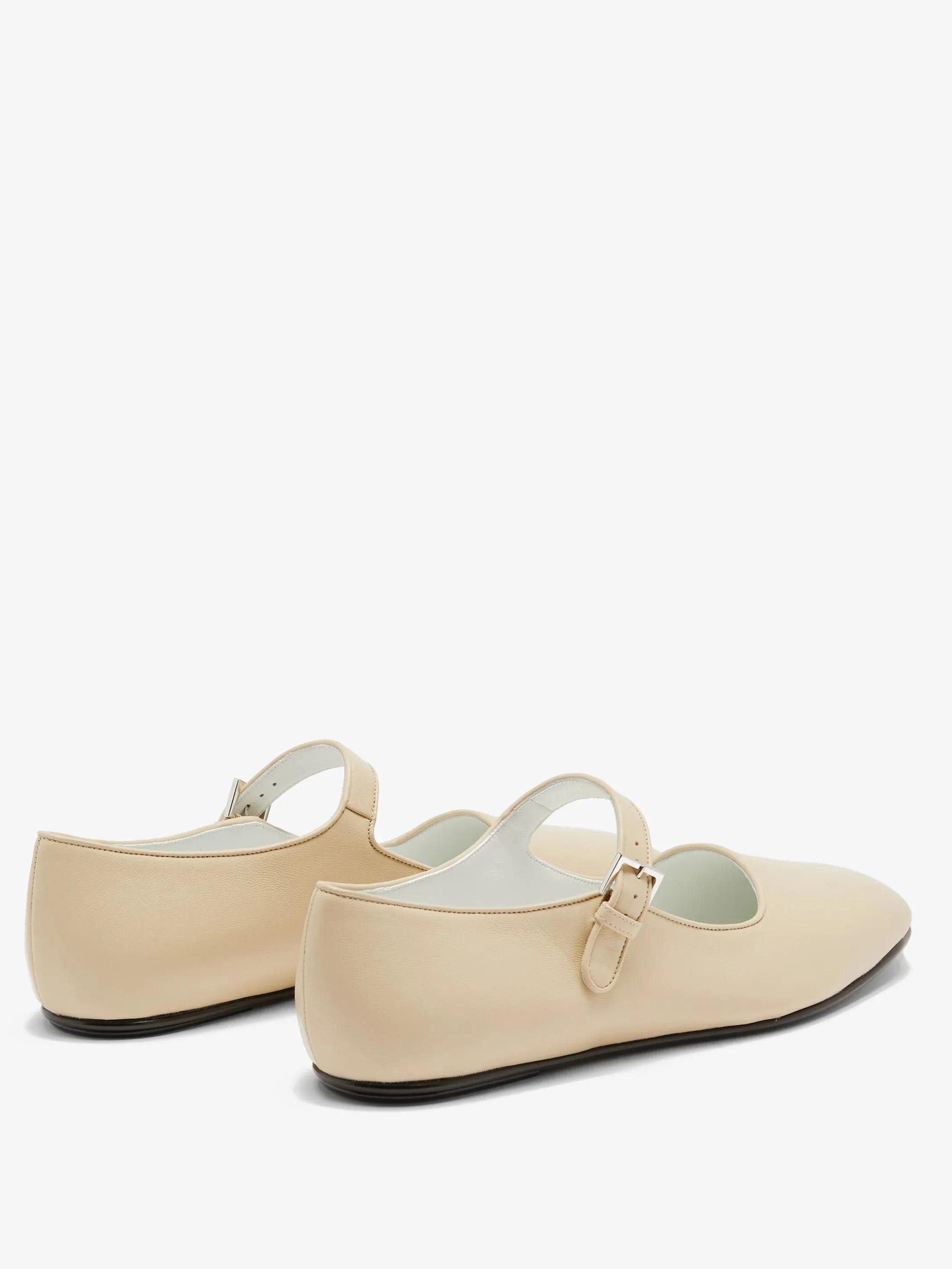 Удобные балетки Row Mary Jane из кожи черного цвета для женщин — фото 6