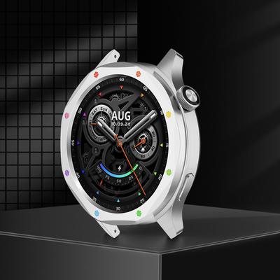 Metal Bezel Ring Watch Bezel Shell Tempered Glass Protective Flim Metal Bezel Metal Watch Bezel for Xiaomi Watch S4 ESIM/S3 ESIM