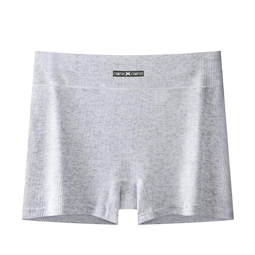 Women's Spring Summer 10A Antibacterial Thread Pure Cotton Anti Tarnished Non Curled High Waist Flat Angle Briefs