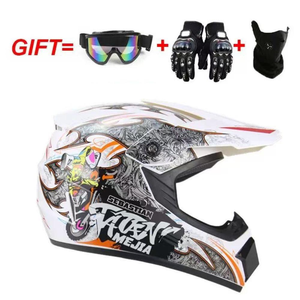 Cool Helmet Junior Motorcycle Helmet Mountain Bike ATV Off-Road Vehicle Helmet