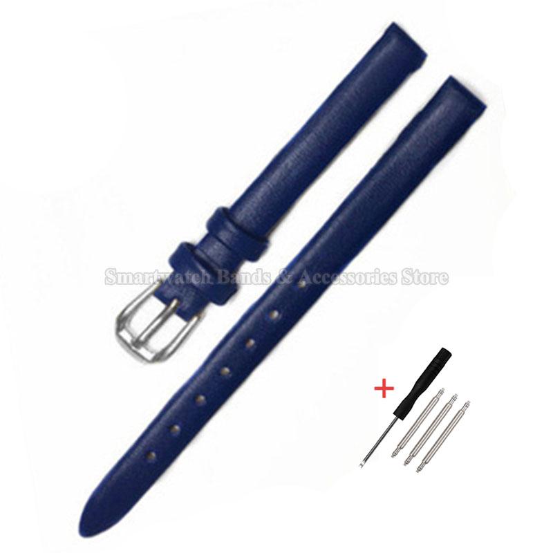 

Кожаный ремешок для часов 6 мм 8 мм 10 мм 12 мм 13 мм 14 мм 16 мм 17 мм для мужчин женщин универсальный мягкий браслет ультратонкий браслет с застежкой-пином 16mm