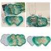 Silicone Mold Epoxy Resin Coaster Mold Double Heart Cloud Shape Resin Casting