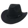 Small Belt Western Cowboy Hat With Upturned Edge And Buckle Accessories Felt Hat Tibetan Ethnic Style Wear Performance Jazz Hat