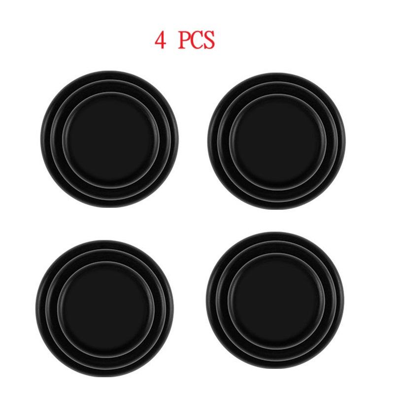 Car Door Anti-Shock Pads Universal Door Hood Trunk Black Noise Reduction Collision Protection Self-Adhesive Silicone Buffer Pads