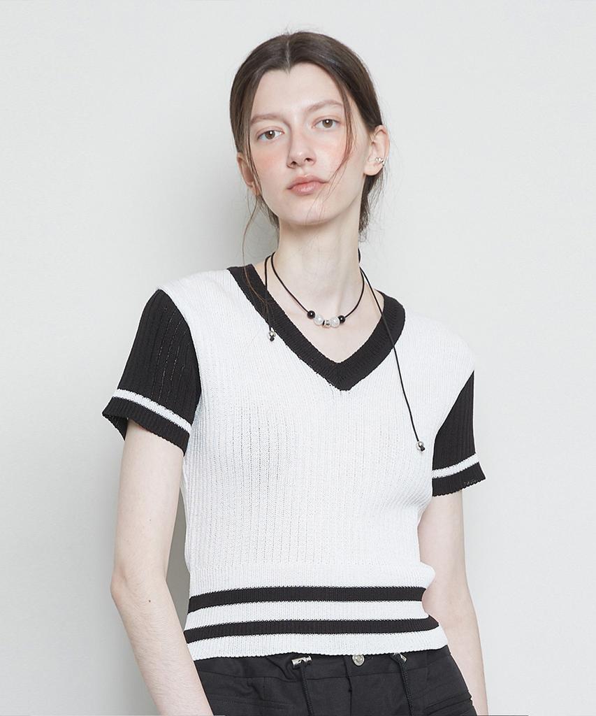 LARTIGENT L3 Bold Double Line Knit(Black)