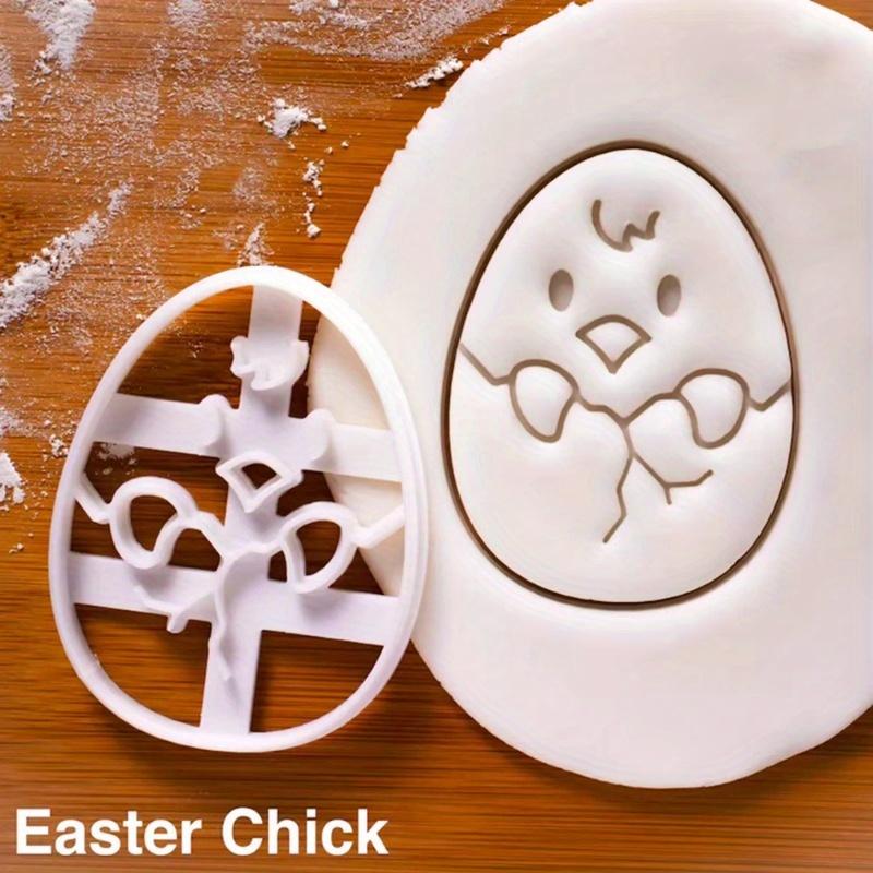 1pc Children's Gift Easter Bunny Cookie Stamp Mold Egg Cookie Cutter Kitchen Accessories Baking Tools