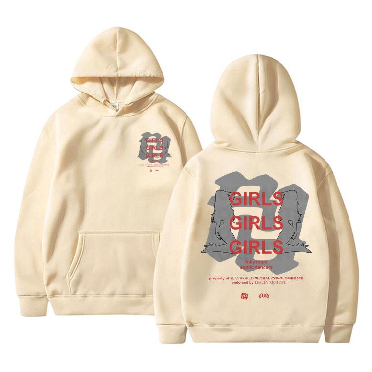 RR Kankan Girls Girls Girls Print Hoodie Men Women Kpop Casual Hoodies Woman Oversized Sweatshirt Unisex Fleece Cotton Pullover