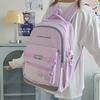 Whatever One Do Wants Letter Print Backpack Large Capacity Nylon Bag Student