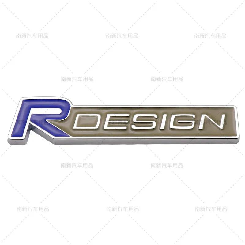 3D Metal Rdesign R Design Front Grill Car Badge Sticker Emblem Decal Decoration For XC40 XC60 XC90 V90 S90 S60 V60 V40 C70