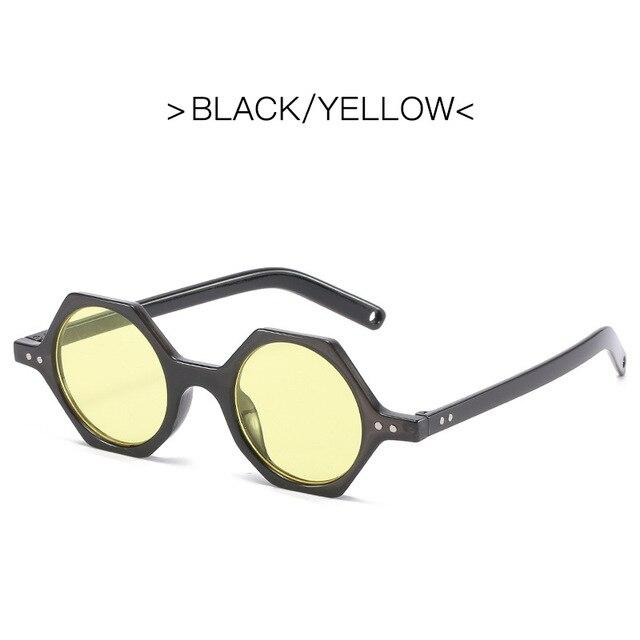 oversized hexagon glasses