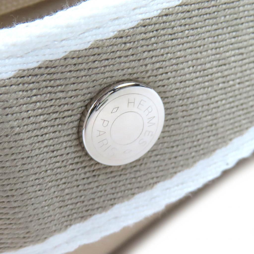 Pristine HERMES Pouch Brid A Black PM H logo handbag cotton Women Used