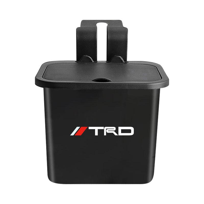 1Pcs Car Hanging Trash Bin Seat Back Storage Box Phone Holder Hook For Toyota GR Sport Gazoo Racing Yaris 86 Corolla Hilux Supra
