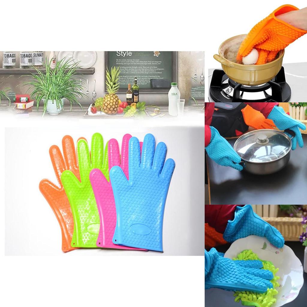 Versatile Silicone Heat Resistant Gloves For Kitchen Oven Grill And Bbq Adventures