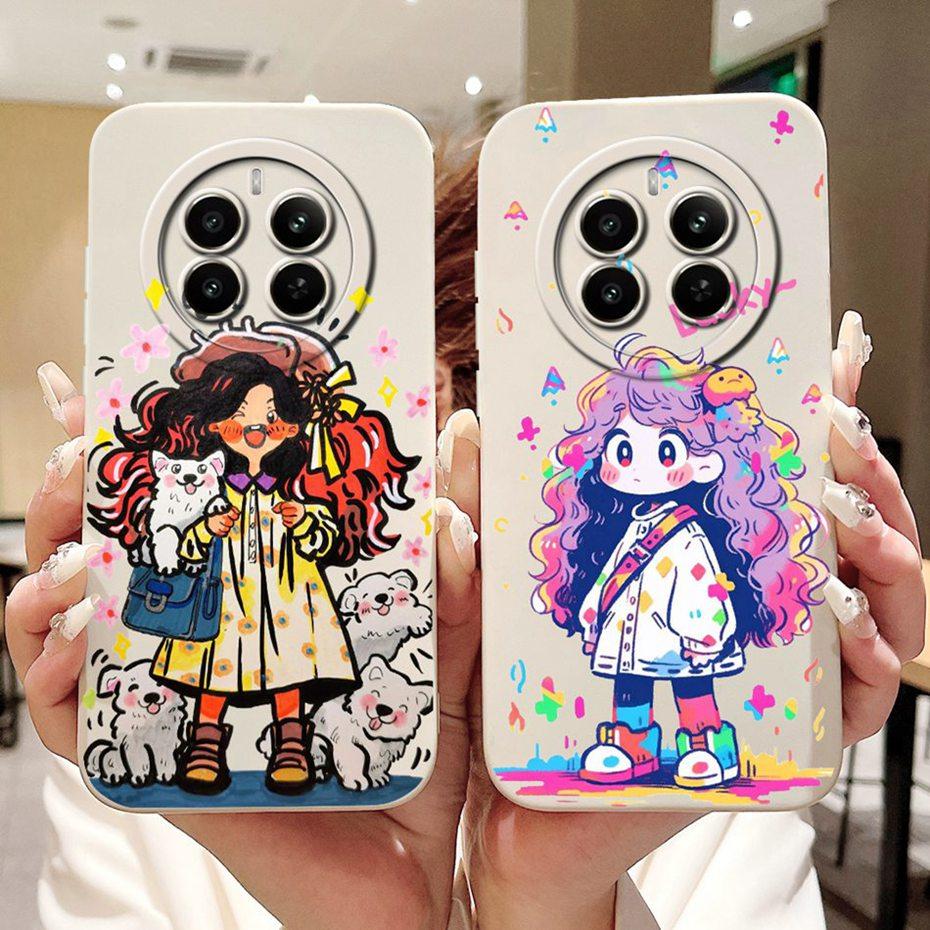 2025 New For Realme 12 Pro+ 12Pro 5G Lens Protective Phone Case For Realme 12 Pro Plus 5G Cute Pattern Soft Silicone Cases