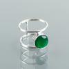 Green Onyx Gemstone 925 Sterling Silver Jewelry Handmade Ring For Wedding Gift RR-13-17