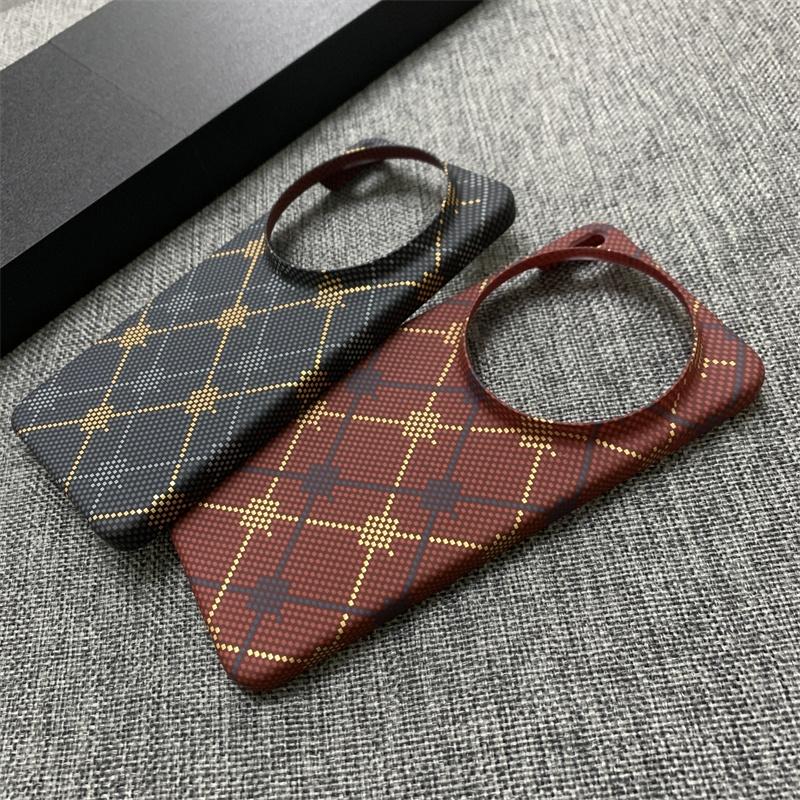 Ultra Thin Hard Carbon Fibre Pattern Case For Vivo X300 X200 X100 Ultra Pro Mini X300S X200S X100S Business Shockproof PC Cover