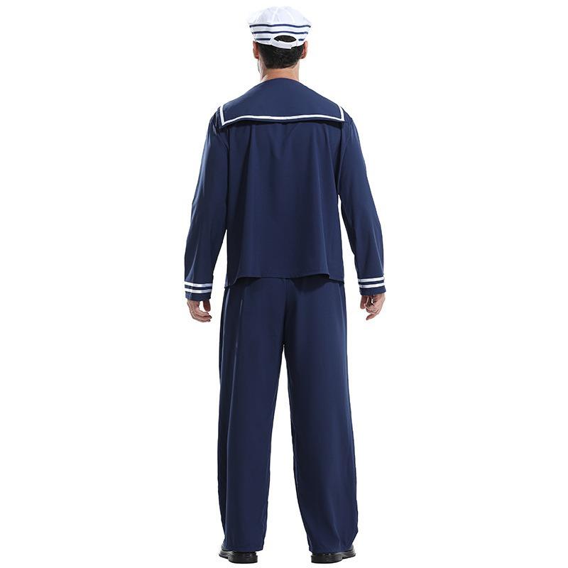 Halloween Costume Style Sailor Costume Cosplay Uniform Stage Performance, Nautical Costume Navigator
