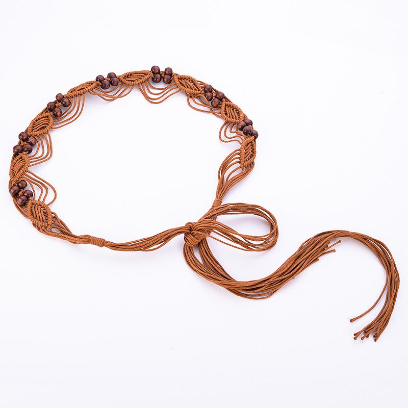 Ethnic Wax Rope Handmade Waistband Bohemian Waist Chain Belt Accessory