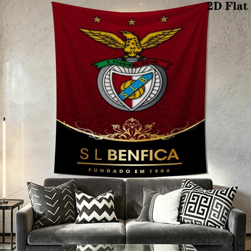 S.L. Benfica Wall Tapestry Aesthetic Wall Hanging Printed Fabric Blanket Decorative Tapestries for Bedroom Living Room Home Decor