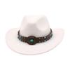 Male Ladies Retro Big Eaves Western Cowboy Hat Jazz Hat Ethnic Style Tibetan Top Hat