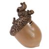 A96I-Adorable Squirrel And Acorn Piggy Bank Sculpture, Creative Resin Coin Bank, Home Decor Figurine, Desktop Decoration