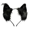 Carnival Masquerade Props Cat Ears Headband, Soft Fuzzy Headband for Men Women, Furry Hairhoop Faux Fur Animal Headwear Cosplay Costume Halloween