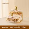 Elegant Multi-layer Snack and Fruit Plate with Lid for Coffee Table