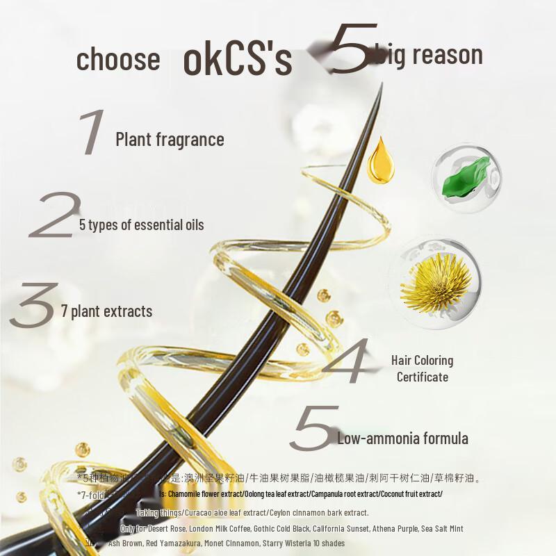 OKCS At-Home Plant-Based Hair Dye Cream