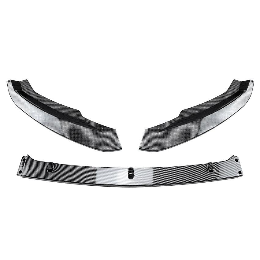 Front Bumper Lip Spoiler For Skoda Superb B8 2016-2018 Front Bumper Protector Lower Blade Splitter Car Styling