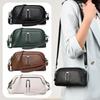 Waterproof Commute Shoulder Bag PU Leather Messenger Bag Portable Crossbody Bag  Students