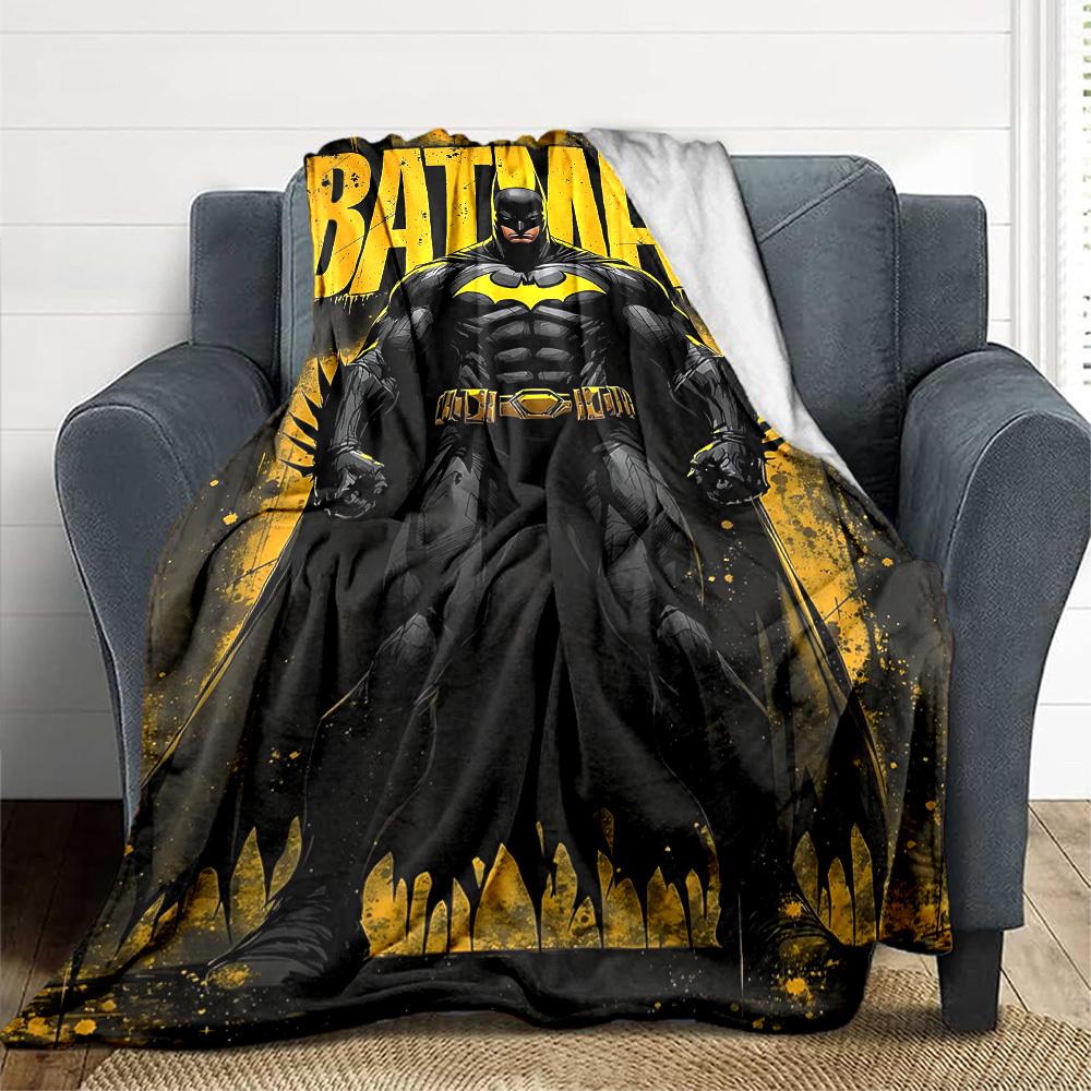 1 stuks Batman, Superhelden Deken Lichtgewicht Flanellen Plaid Voor Bank, Bed, Reizen, Kamperen, Woonkamer, Kantoor, Bank, Stoel, En Bed