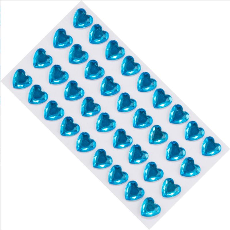 12MM36 Acrylic Love Drill Stick Korean Girl Heart the Same Model Mobile Phone Case Ledger Sticker