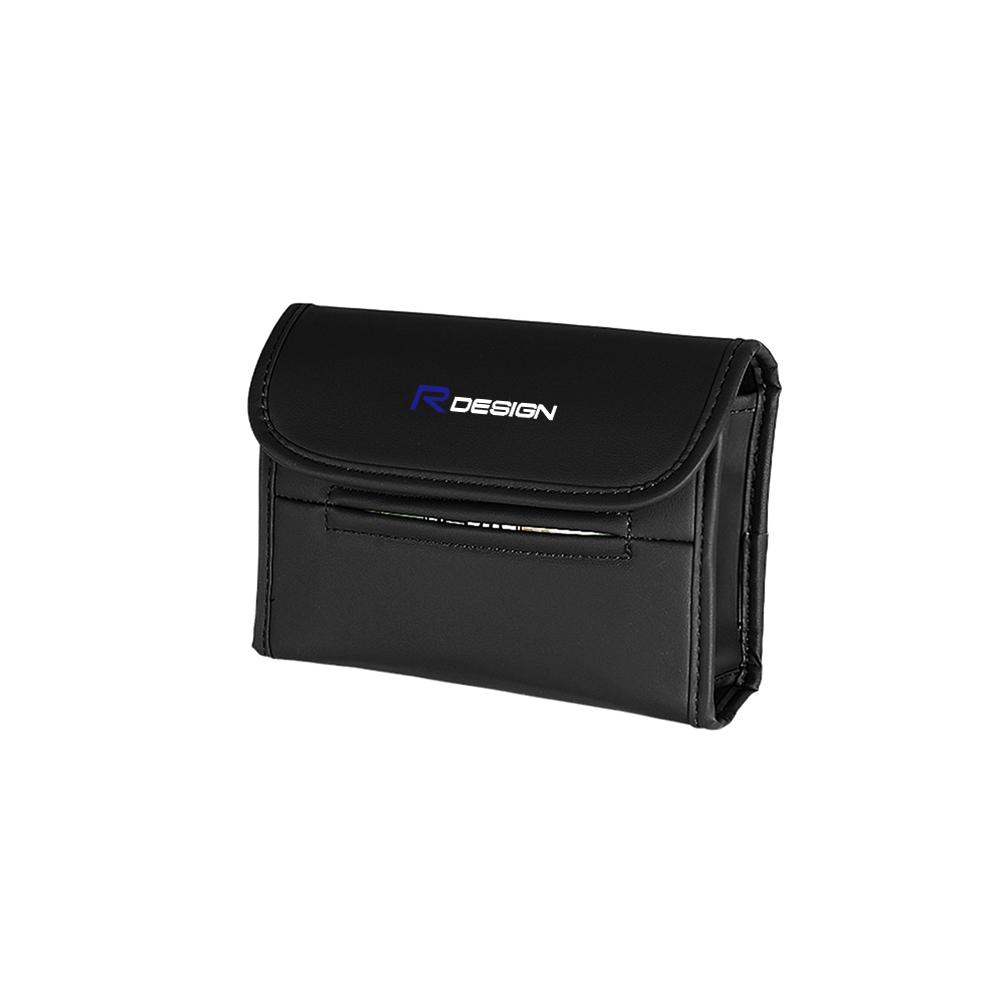 PU-Leder Auto-Taschentuchbox Papiertuchtasche Hängende Aufbewahrung Autozubehör Für Volvo XC90 XC60 V90 D5 S90 S80 S70 T5 T6 V40 V60