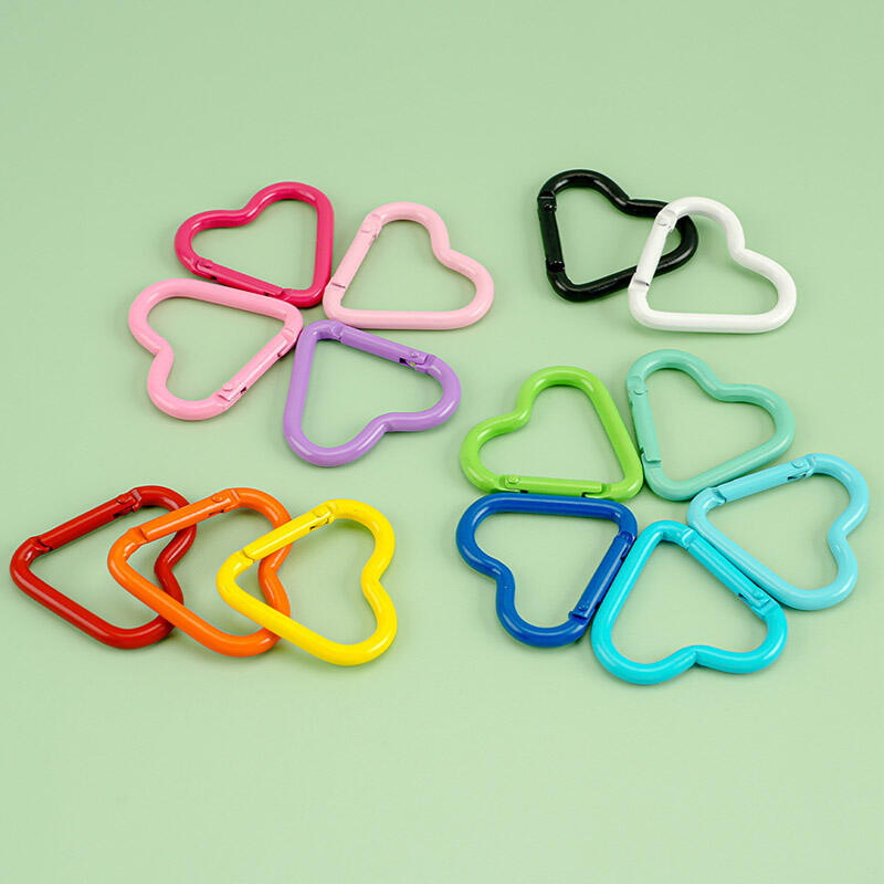 Heart Carabiner Keychain Accessories Heart Keyring DD-13059