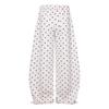 American Trendy Unisex Star Print Wide-Leg Pants with Embroidered Letter Design