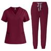 Unisex Quick-Dry Stretch Scrub Suit - Short Sleeve for Medical Professionals