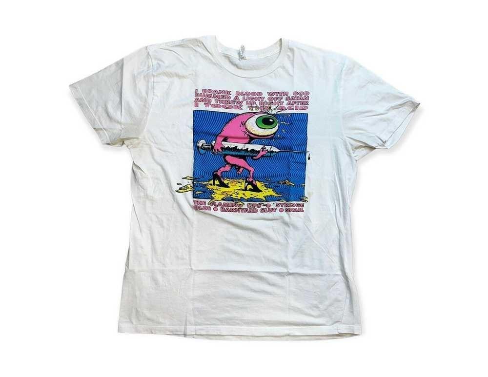 Винтажная футболка The Flaming Lips Концертный Тур Группы T-Shirt IM0830 Унисекс Футболка XXXXL