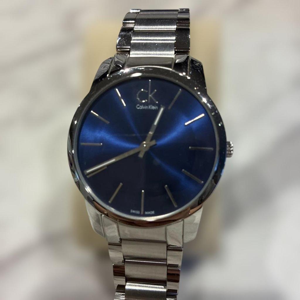 Used Calvin Klein Watch Quartz Blue Dial