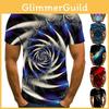 Vibrant Funny Hypnosis 3d T-shirt For Men And Women With Soft Casual Short Sleeves
