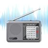 Portable Radio with Rechargeable Battery and Earphone Pocket Radio for Indoor Outdoor Gifts for Seniors Elderly