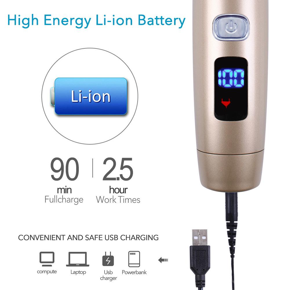 LCD Display Ceramic Blade Pet Clipper: Full Body Wash Trimmer for Cats and Dogs